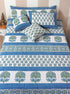 40s Cotton Pillow Cover in Graphic Block Print